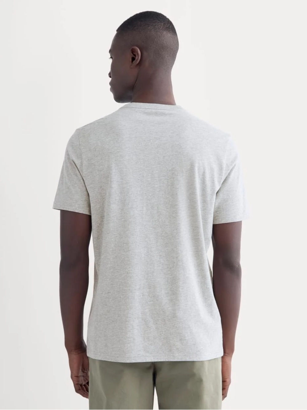 Everlane The Essential Organic Crew Uniform Heathered Grey XL NWOT - Picture 5 of 13